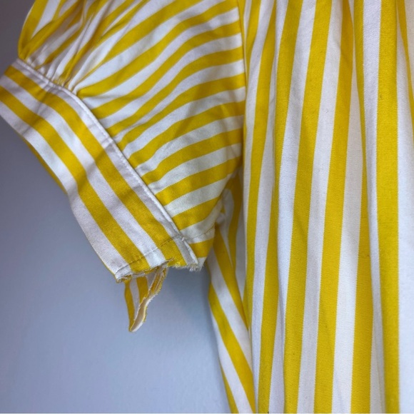 Ralph Lauren Yellow Stripped Midi Dress - Picture 9 of 10